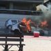 VÍDEO | Carro pega fogo na orla da Praia da Costa, em Vila Velha VÍDEO | Carro pega fogo na orla da Praia da Costa, em Vila Velha