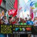 Ativistas se reúnem na Marcha do Fórum Social Mundial em Porto Alegre