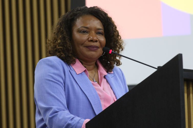 Brasília (DF) 23/05/2023 - A ministra da Cultura, Margareth Menezes, participa da cerimonia do dia Mundial da Diversidade Cultural para o Diálogo e o Desenvolvimento.
Foto: Antonio Cruz/Agência Brasil