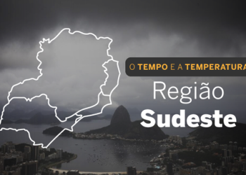 PREVISÃO DO TEMPO: chuvas atingem quase todo o Sudeste, nesta sexta-feira (18)