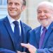 Lula e Macron conversam sobre acordo entre Mercosul e União Europeia