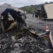 Motorista morre em acidente com carretas na BR-101, em Vila Velha
