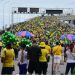 Capixabas dão exemplo de civismo em manifestação na Terceira Ponte