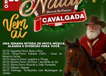 Barra de São Francisco divulga programação oficial da Festa de Natal 2025