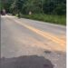Motociclista fica ferida após acidente na ES-080 Motociclista fica ferida após acidente na ES-080