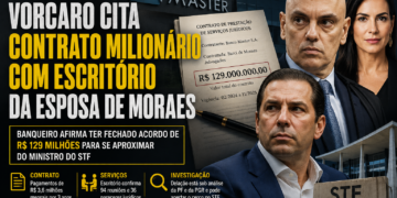 Delação de Vorcaro cita contrato milionário com escritório da esposa de Moraes e amplia pressão sobre STF